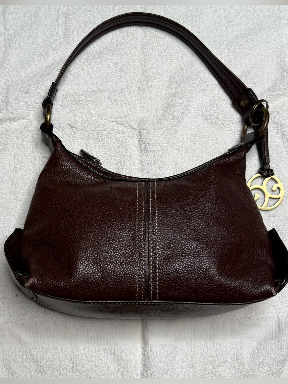 Vntg Rosetti Y2K Brown Hobo shoulder Purse - Picture 2 of 9
